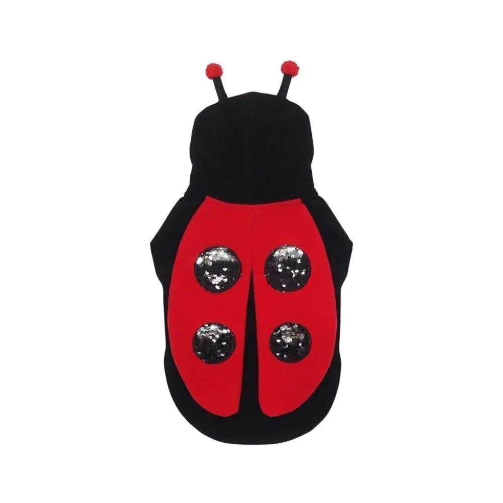 NEW Ladybug Costume 1-Pc Pet Size XS Cat Dog (5-10 lbs) Halloween Vibrant Life